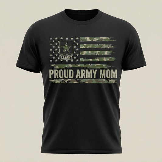 Proud Army Mom Flag T-Shirt