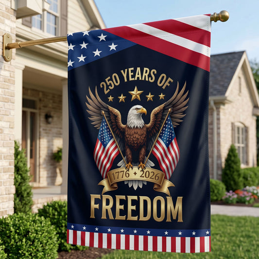250 Years of Freedom Eagle Garden Flag